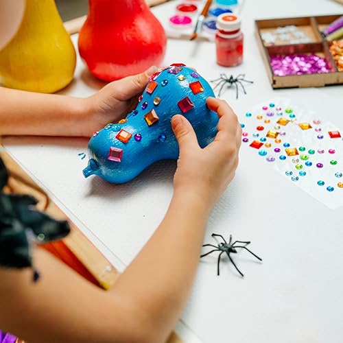 Miniatura 7 de QUEENTI 2102 calcomanías de gemas, gemas autoadhesivas para manualidades, diamantes de imitación brillantes para manualidades, formas surtidas,