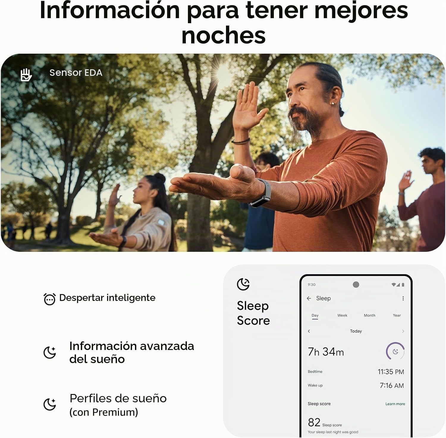 Fitbit Charge 6 Rastreador de Actividad con Premium 6 Meses, Batería 7 Días, Google Wallet y Maps