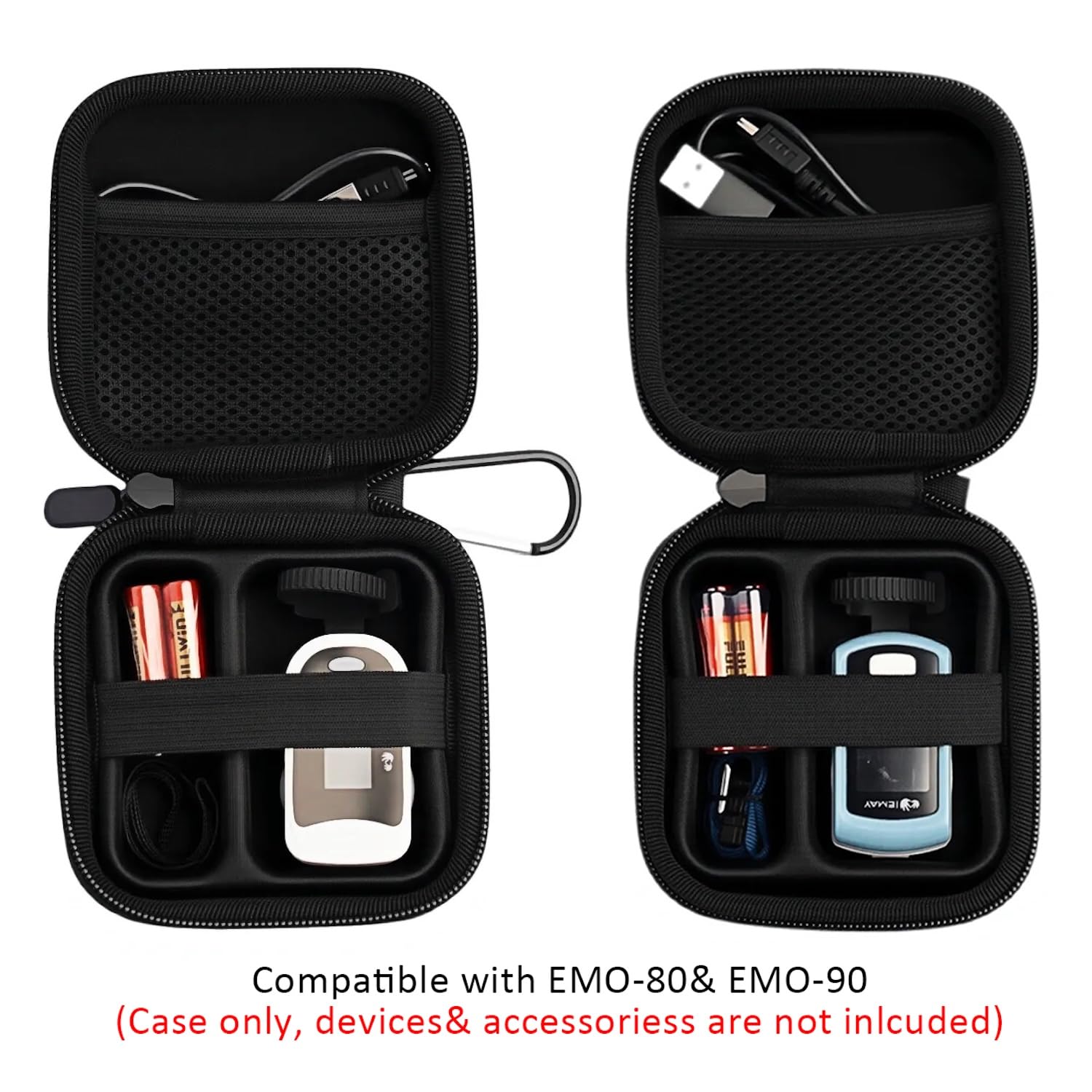 Étui rigide pour oxymètres EMAY | Compatible avec EMO-60, EMO-80, EMO-90 | Housse de protection et de transport pour oxymètres de pouls Bluetooth EMAY