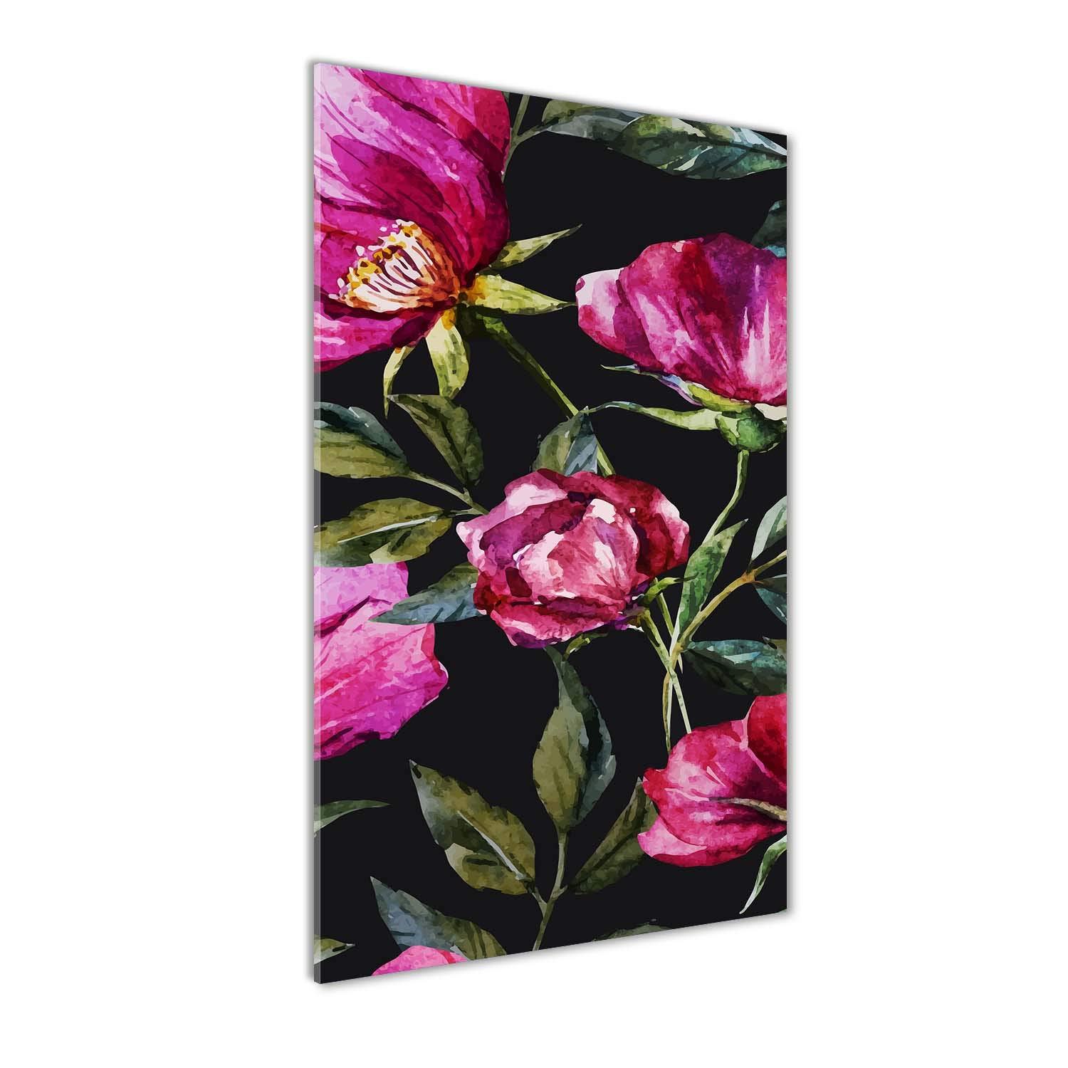 Image sur plexiglas fleurs rose maki 70x140 cm deco mural moderne tableau Tulup