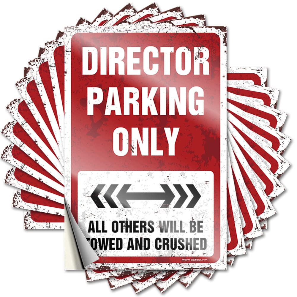 Sticker - Funky Door Director Parking Only for Alcohol Basement Decor(6X9CM)