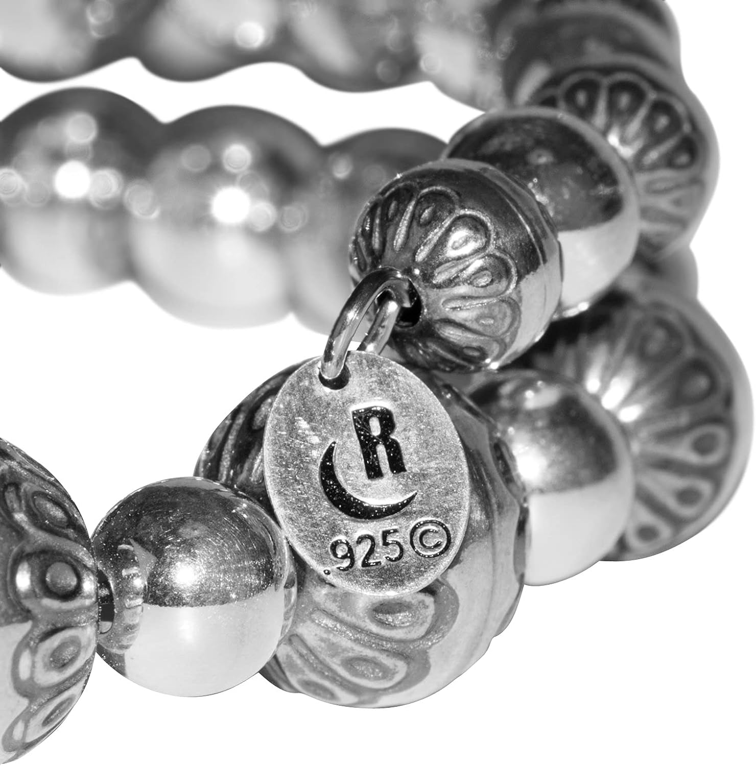 American West Jewelry Sterling Silver Women's Coil Wrap Bracelet Silver Native Pearls One Size Fits Most