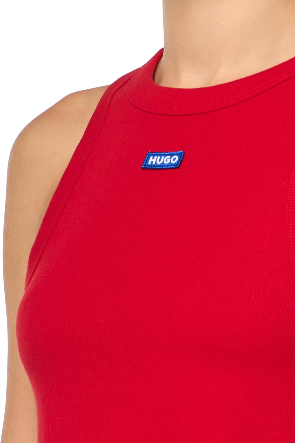 Hugo Womens Box Logo Baby Tank - Image 3