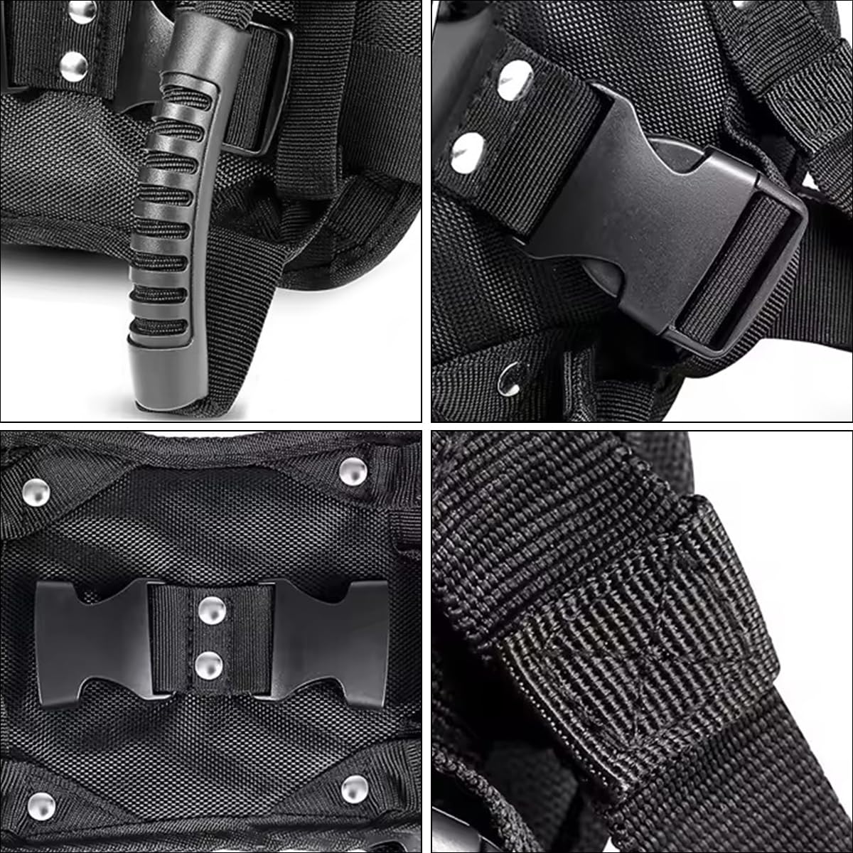 Imbracatura Moto Cintura Sicurezza Motocicletta, Maniglia Cinghia Regolabile, Presa Passeggero Robusta Cintura Passeggero