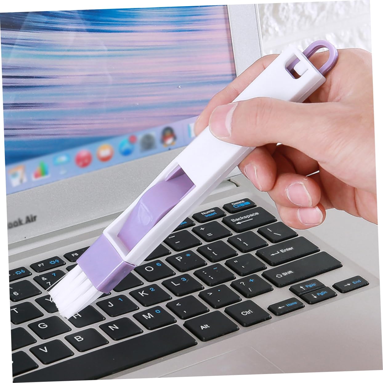 Outanaya Window Door Track Brush 12pcs Dusting Brush Set Multi-Functional Easy to Store Random Color