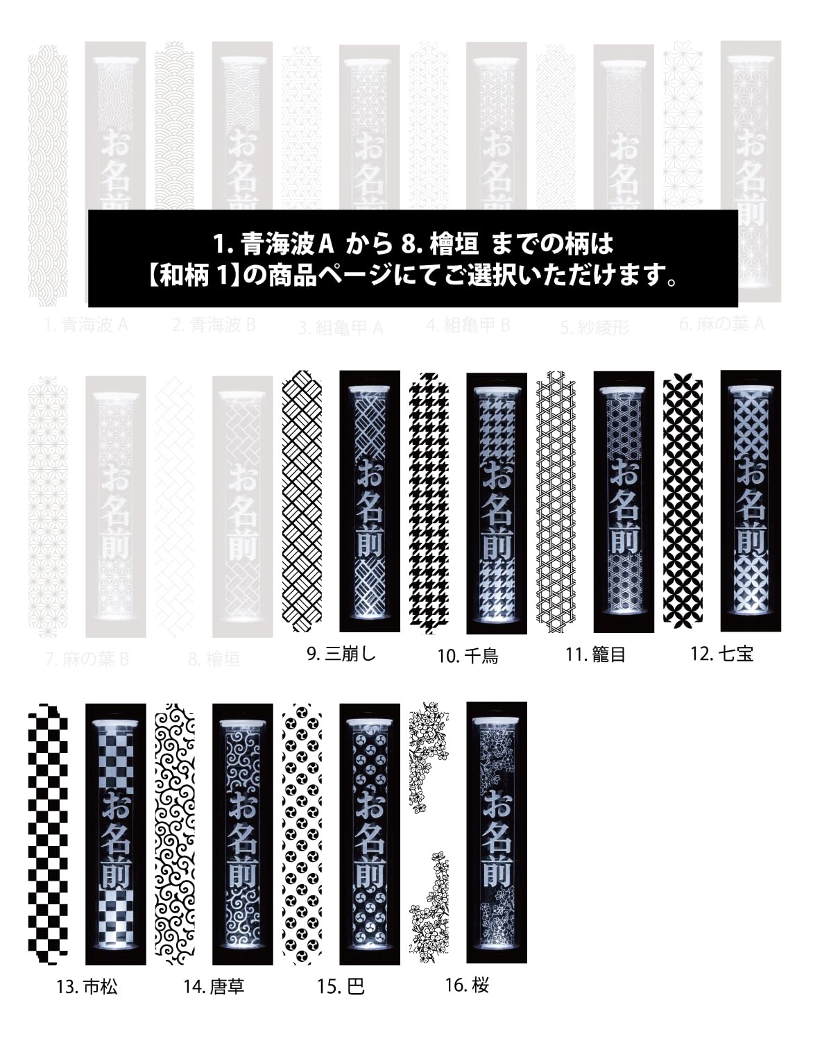 Amazon.co.jp: 【和柄2】背景入り ペンライトプレート キンブレ