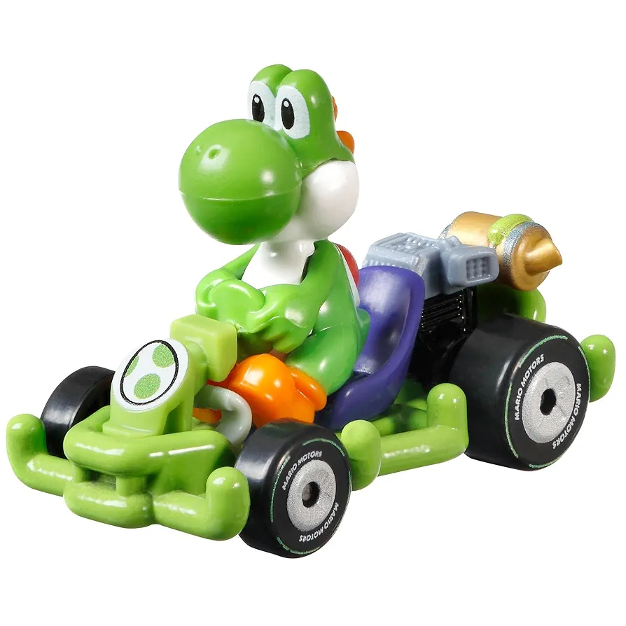 Amazon.com: Hot Wheels Die Cast GRN19 Model Kart 5 cm Yoshi