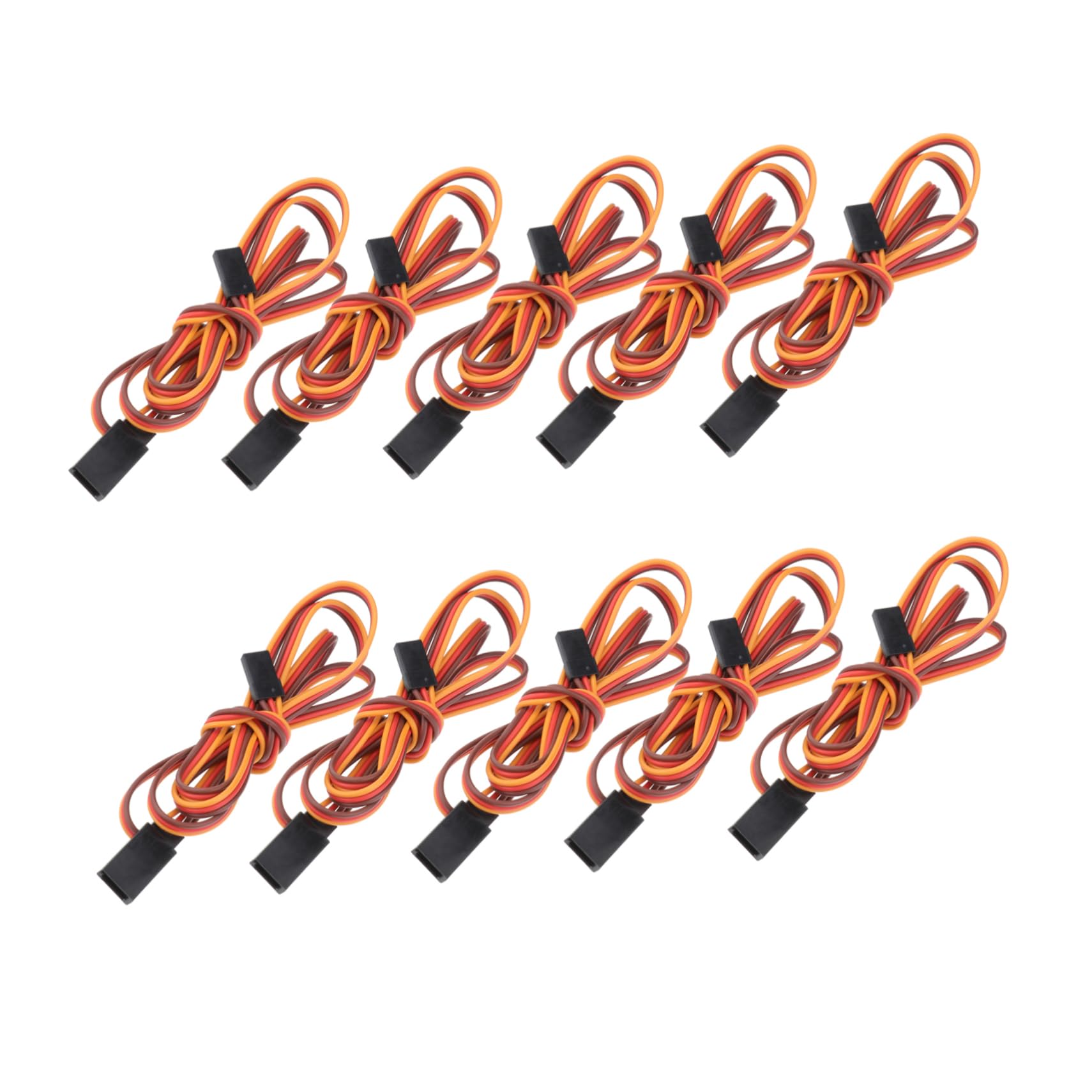 VICASKY 20 cables de extensión para Futaba Cable adaptador de alta calidad para maquetas y helicópteros, material plástico resistente con alambre de cobre para conexiones receptoras