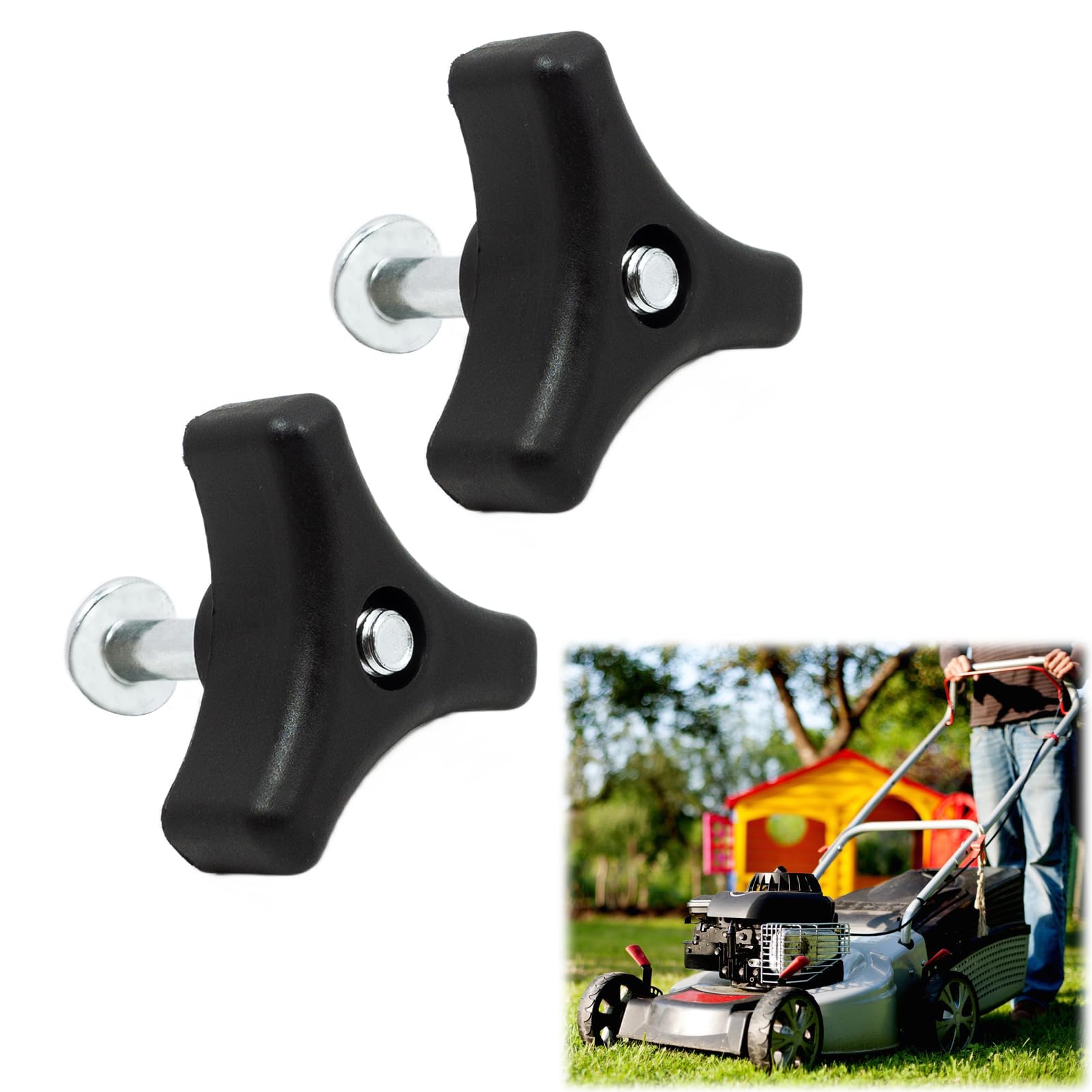 Kit Bulloni Per Tosaerba - 2 Pezzi Con Manopola, Dadi E Viti Di Ricambio - Foto 12