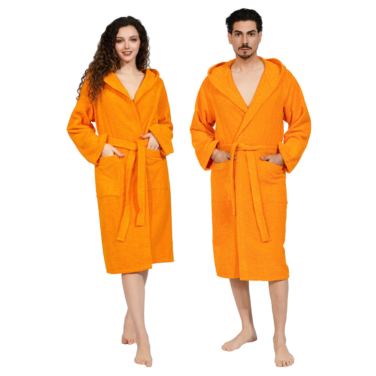 nice homeit Accappatoio Donna e Uomo in Spugna 100% Cotone