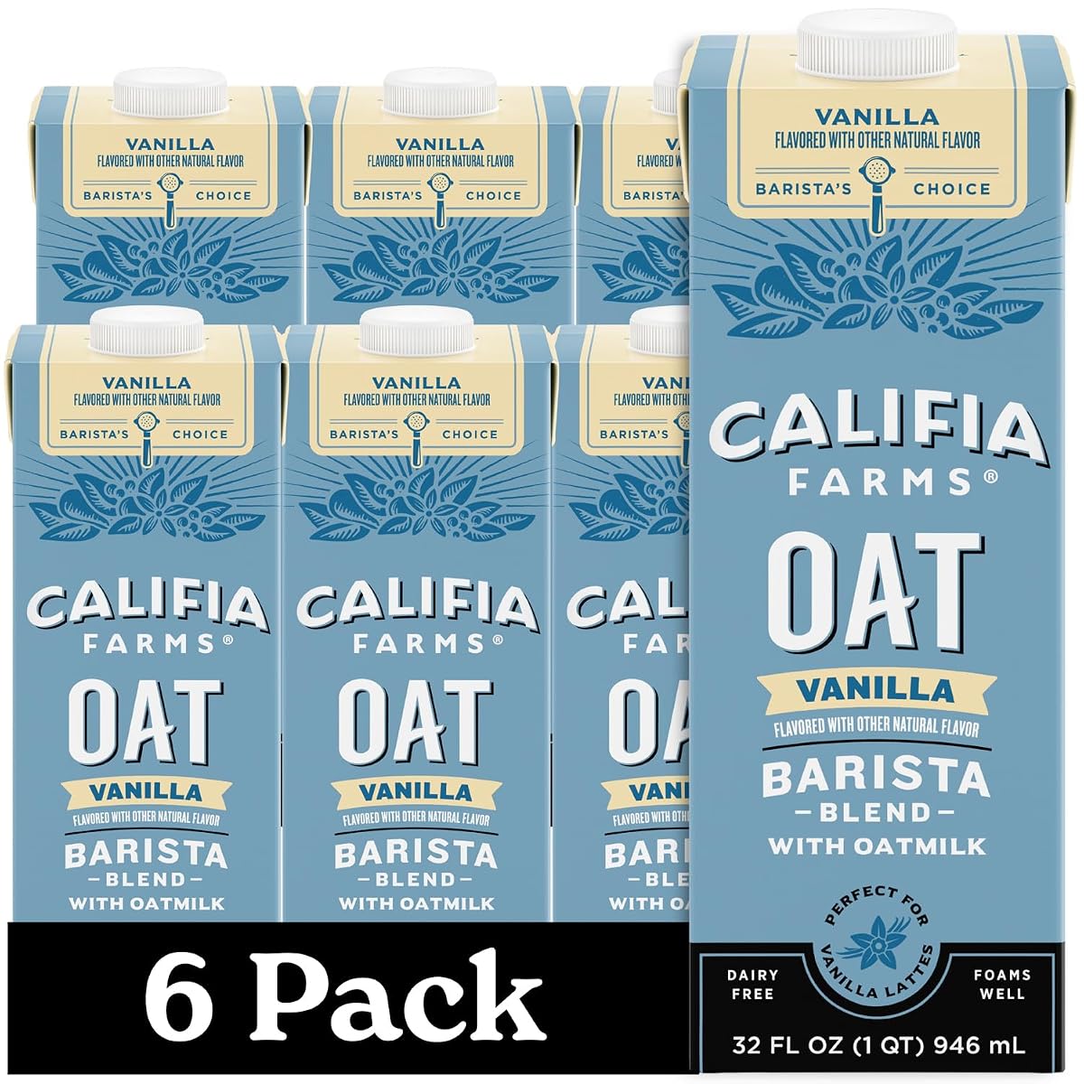 Califia Farms - Vanilla Oat Barista Blend Oat Milk, 32 Oz
