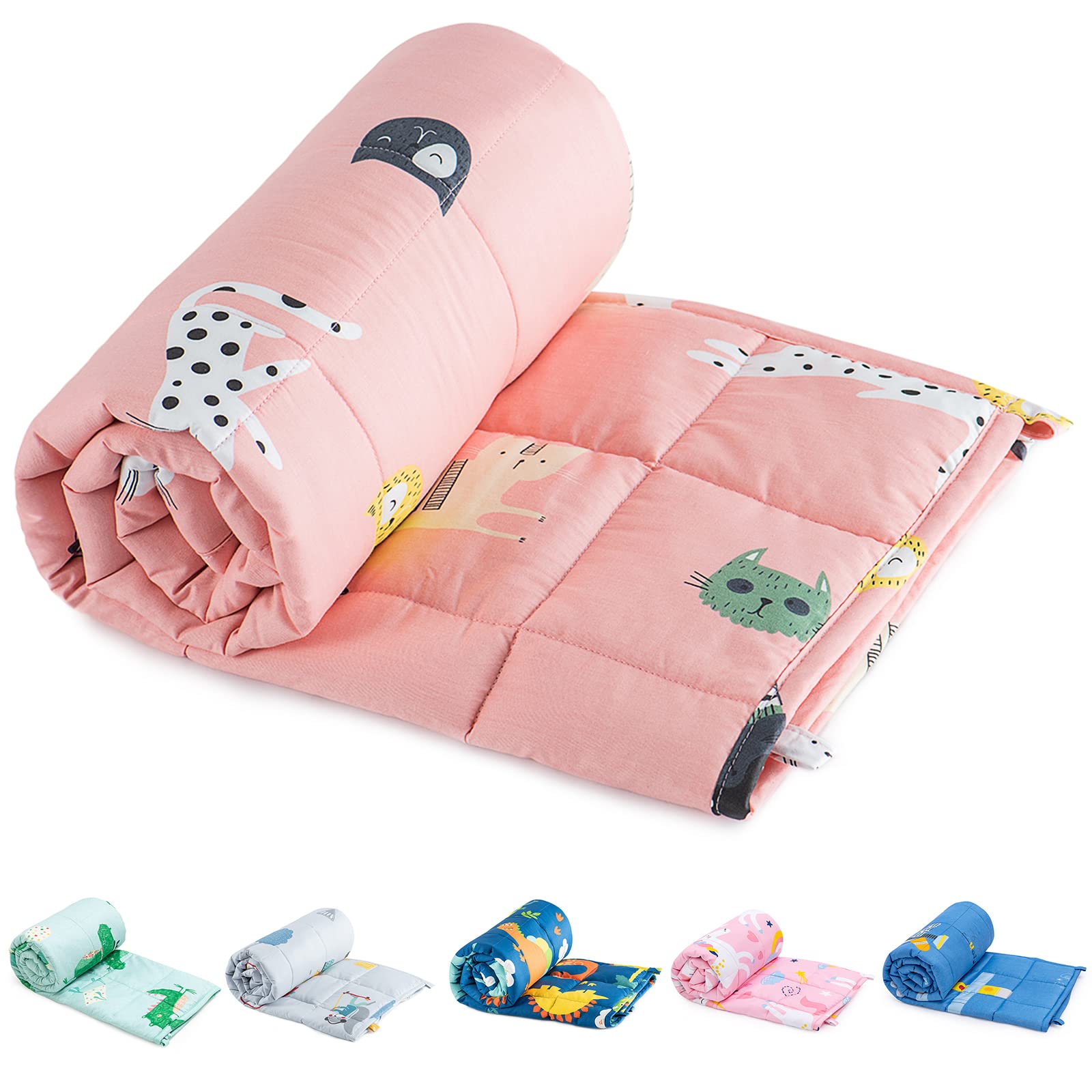 Sivio Cotton Weighted Blanket for Sleeping, 41"x60" 7 lbs