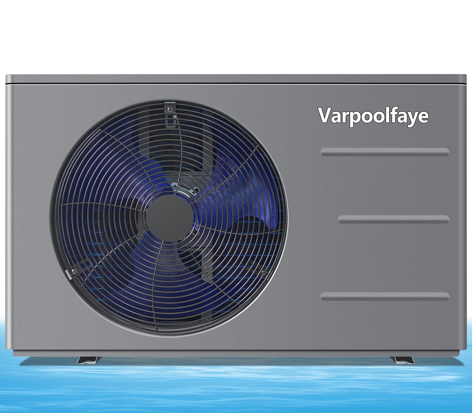 Varpoolfaye 30000 BTU Swimming Pool Heat Pump Above Ground Pool Heater For Inground Pool Electric 8000 Gallon Heating or Cooling WiFi Control Schedule 120V