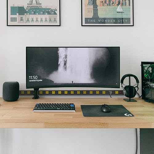 Miniatura 6 de JUNNUJ Regleta de alimentación industrial de 16 tomas de corriente de metal largo, tira de alimentación industrial de garaje espaciada, resistente