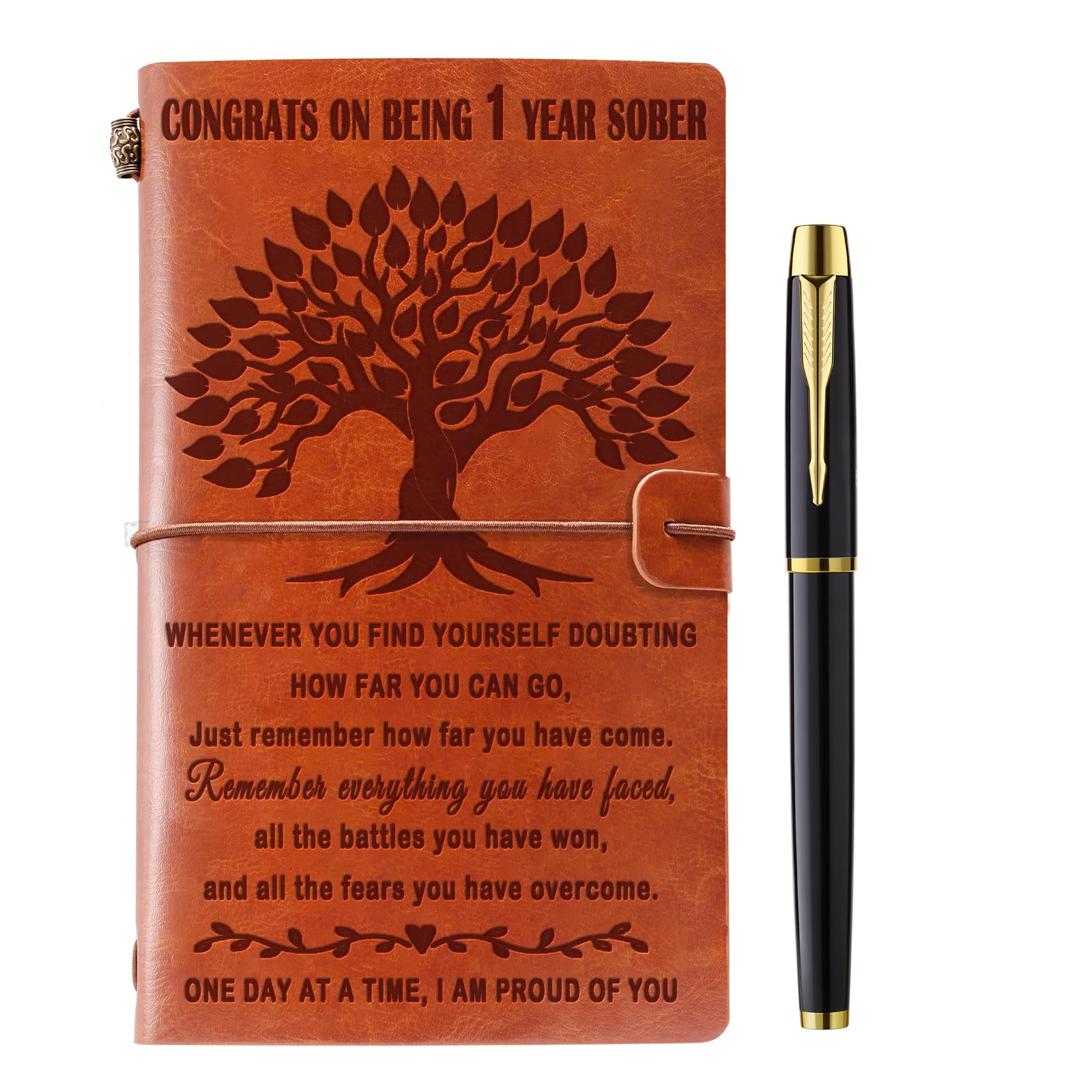 Journal en cuir AA NA pour cadeaux de sobriété et récupération