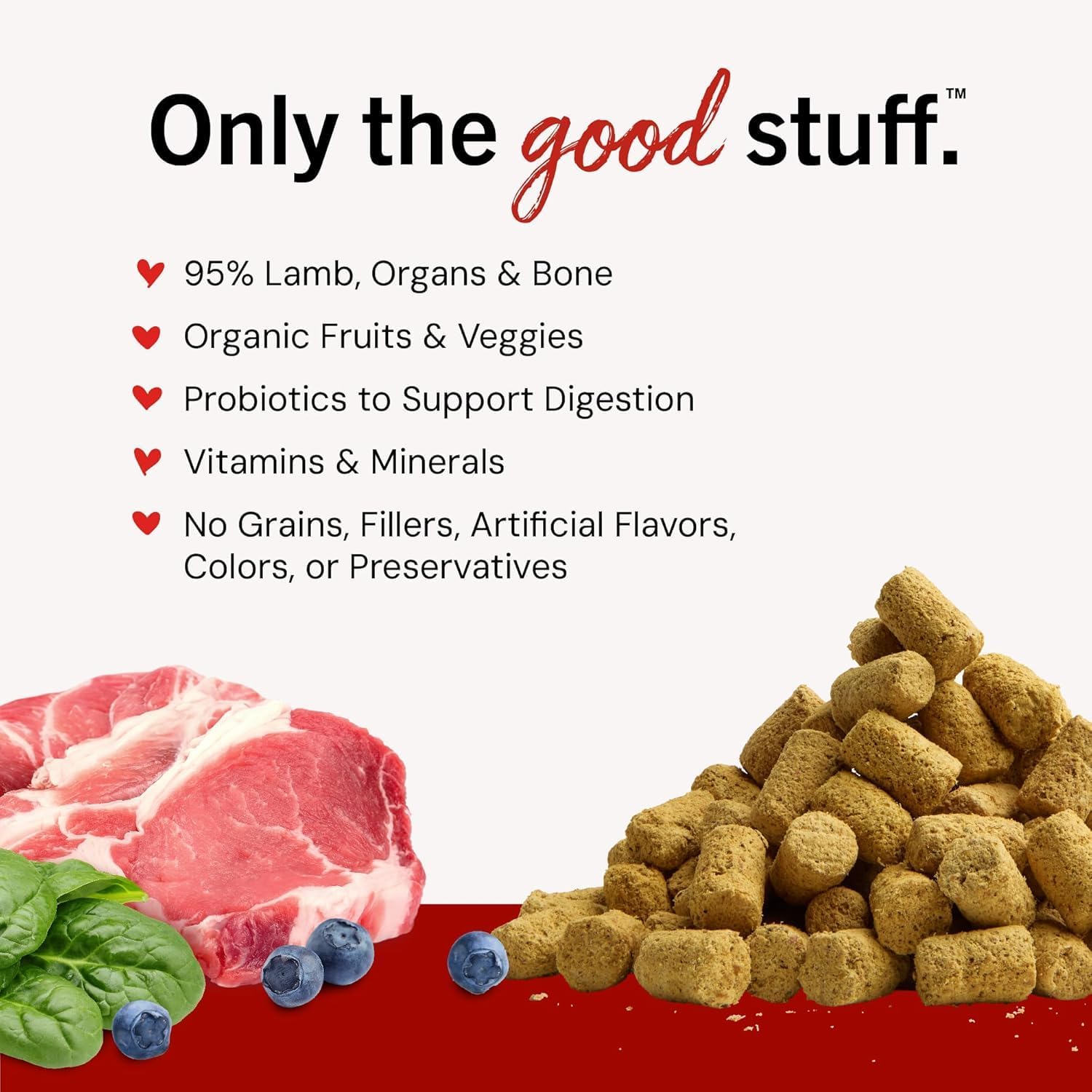 Stella & Chewy's Freeze-Dried Raw Lamb Meal Mixers- Dog Food Topper and Mixer - Made with 95% Grass-Fed Lamb, Organs & Bone - Perfect for Picky Eaters - Grain-Free - 35 oz (Pack of 2) image 3