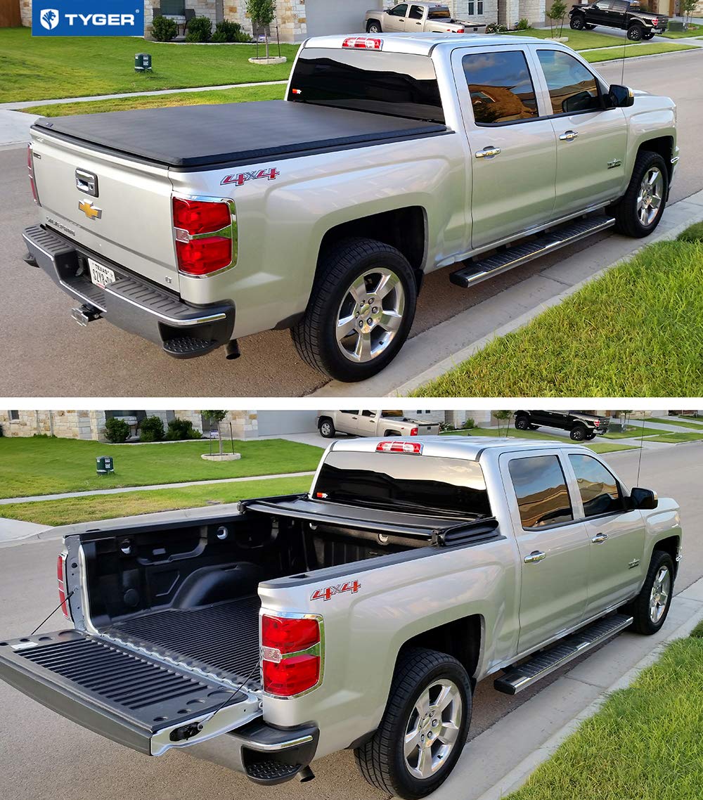 Amazon Com Tyger Auto T3 Soft Tri Fold Truck Bed Tonneau Cover Compatible With 2014 2018 Chevy Silverado Gmc Sierra 1500 2019 Ld Limited Only Fleetside 5 8 Bed 68 Tg Bc3c1006 Automotive