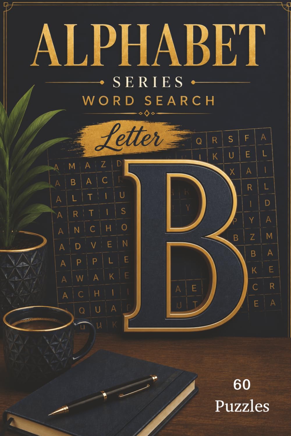 Letter B Word Search: Collection of Over 50 Letter B Word Search Puzzles (Alphabet Series)