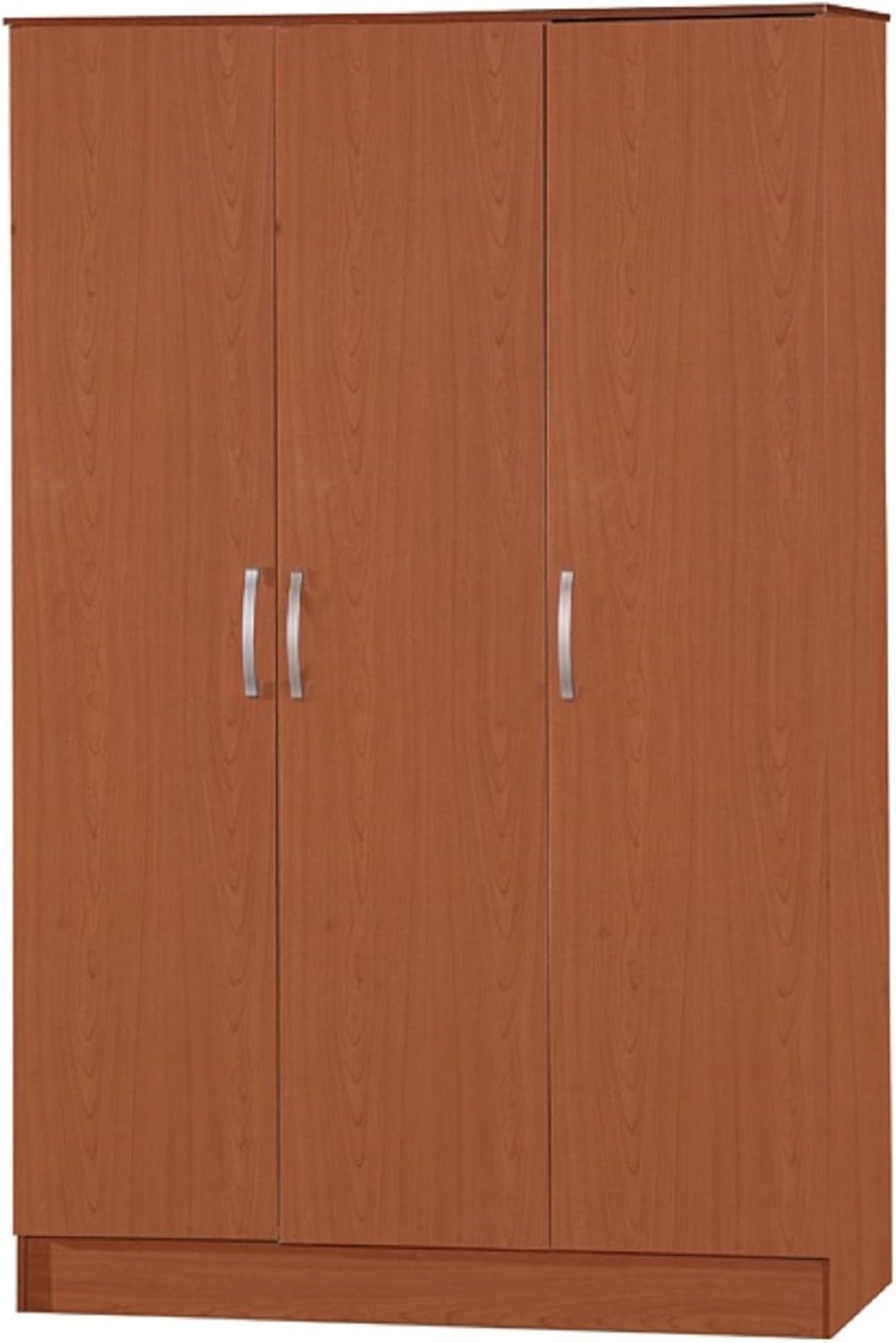 Hodedah Import 3 Door Wardrobe, Cherry Home & Kitchen