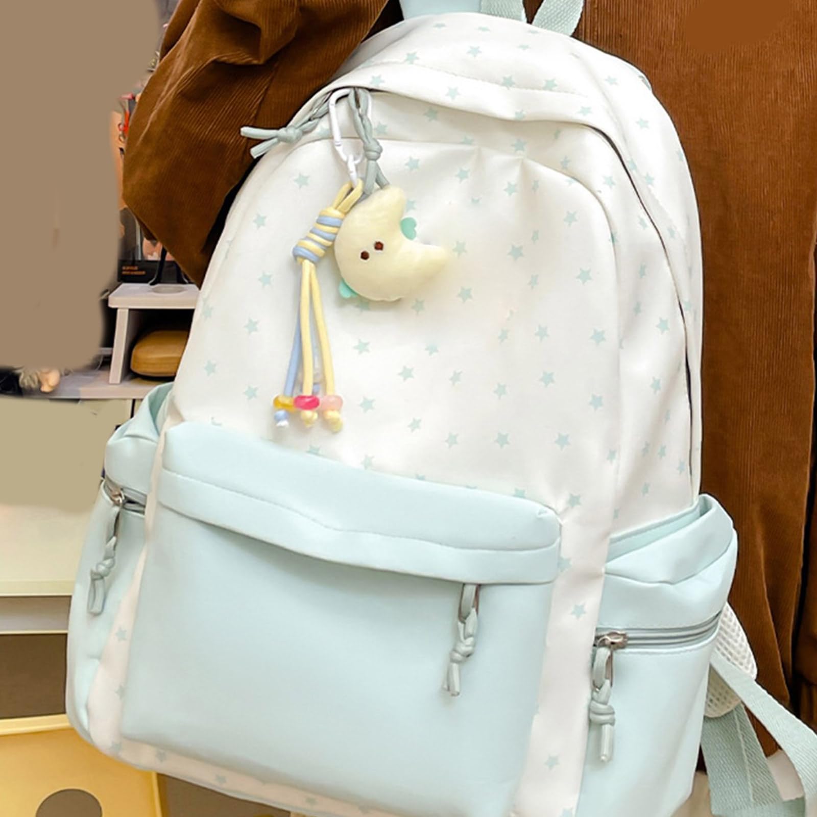 Zaino per la scuola per studenti Zaino da viaggio alla Zaino con stampa stelle Zaini casual capacità borsa per laptop Borsa da scuola per studenti