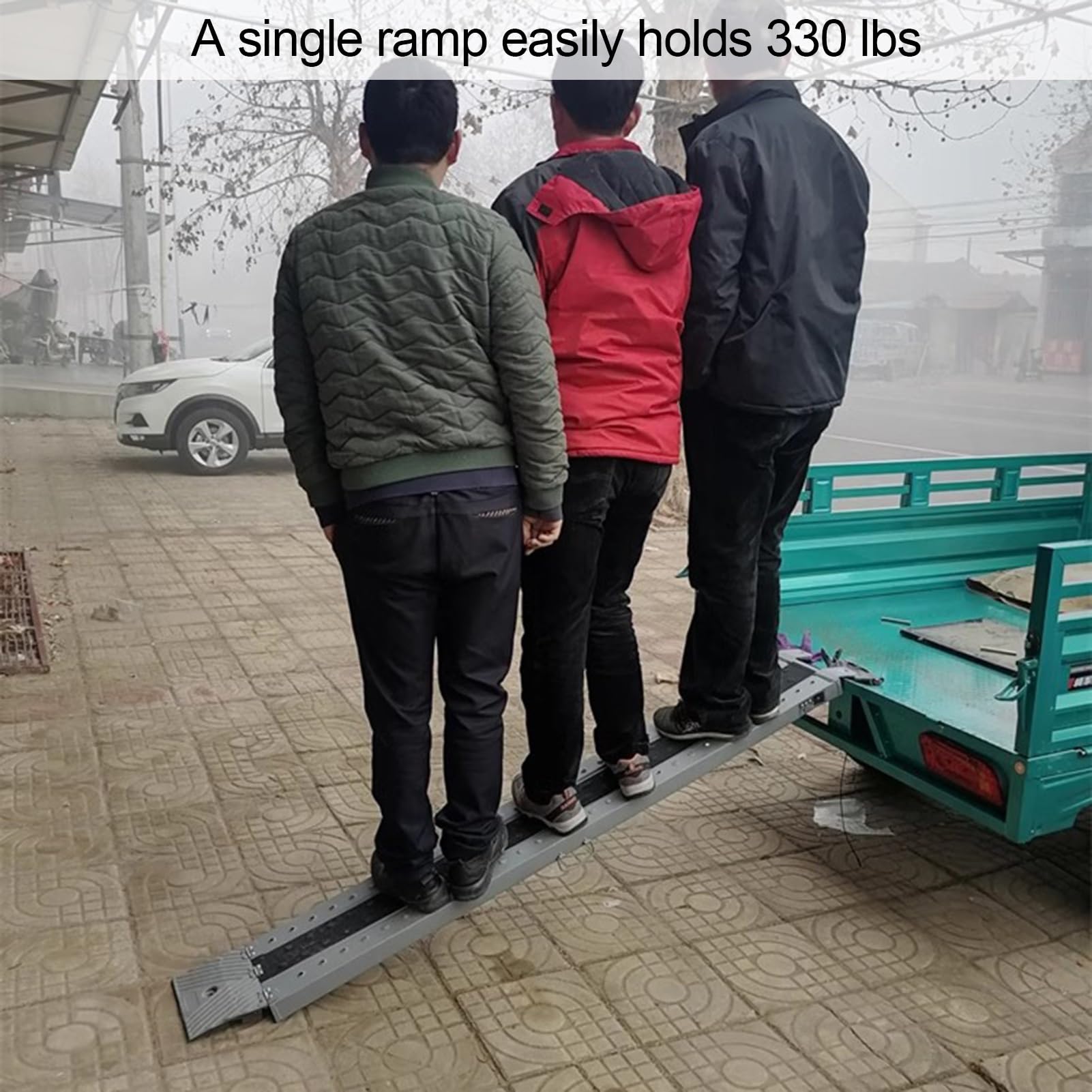 Rampa de umbral, Puertas de Aluminio, rampas para escalones para sillas de Ruedas, Superficie Antideslizante, carritos portátiles, rampas, Placas de transición (Color: 1 m, tamaño: 1 Unidad)