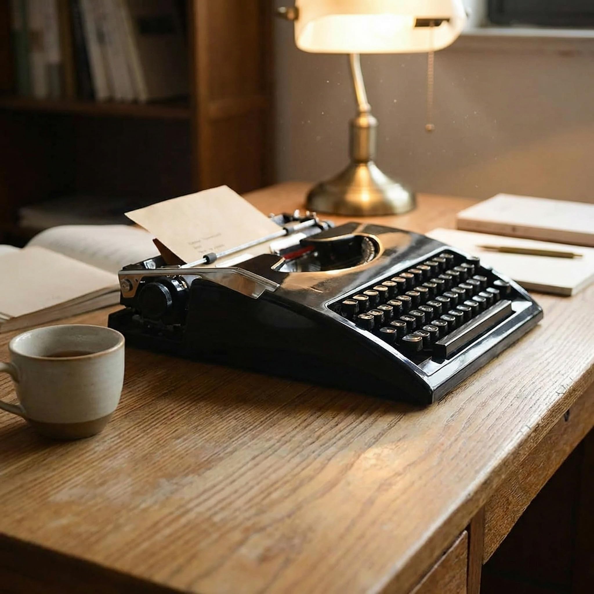 Macchina da scrivere manuale, classica macchina da scrivere retrò per decorare casa e ufficio, ideale per scrivere lettere, regalo unico per scrittori