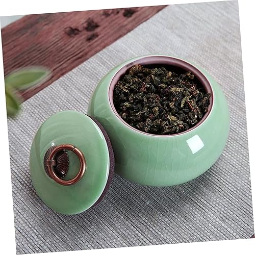 Miniatura 4 de Recipiente de café de cerámica para té, tarro de galletas de cerámica, tarro de galletas vintage, recipiente de cerámica hermético, recipiente de