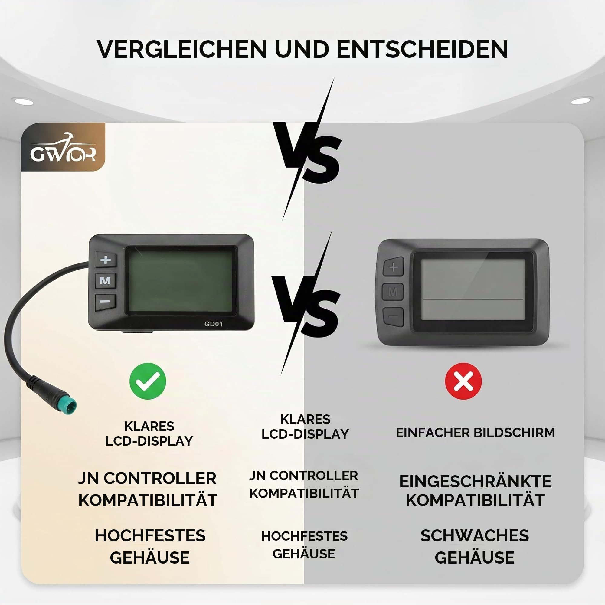 Elektrisches Display mit Echtzeitdaten, Display für zündapp, LCD Display zuggerät