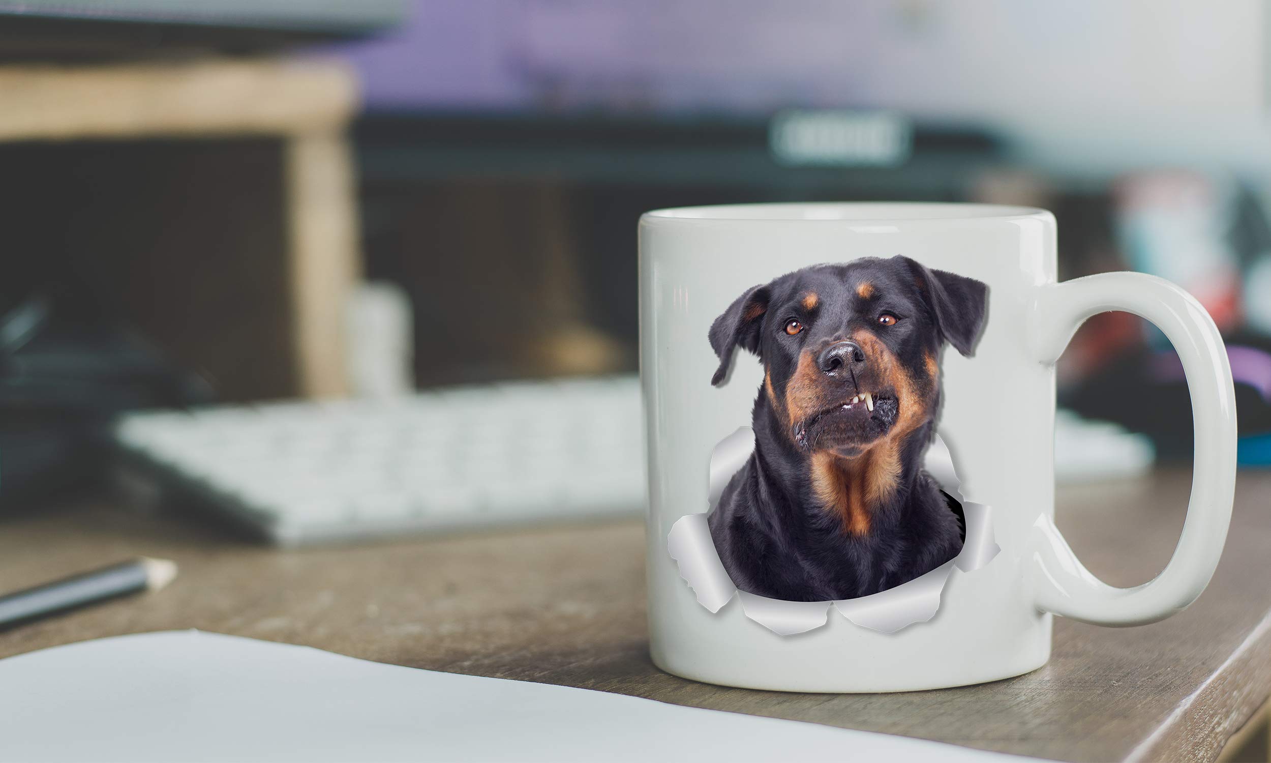 Amazon.com: Funny Rottweiler Coffee Mug - Ceramic Dog Coffee Mug - Perfect Rottweiler  Gifts for Dog Lovers - Cute Rottweiler Home Decor for Rottie Mom - Great  Birthday or Christmas Surprise for