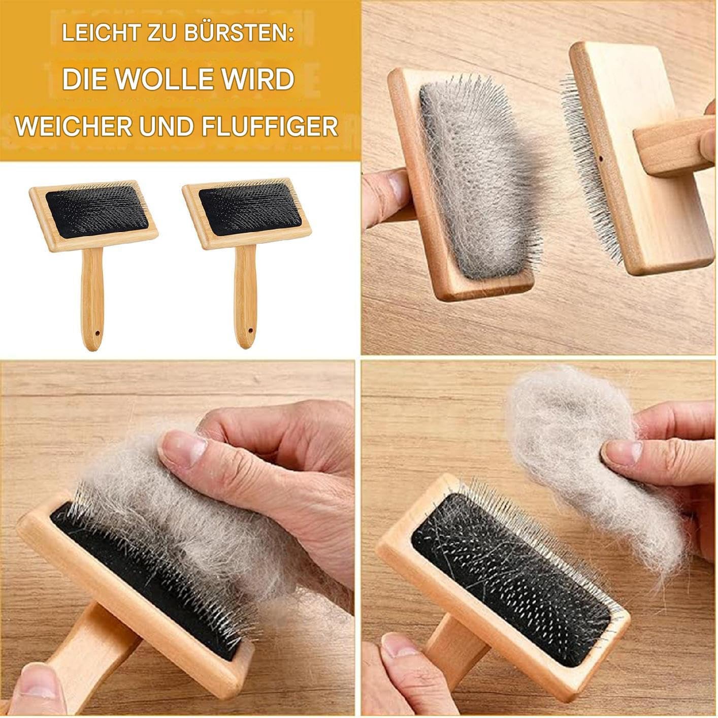 Brosse à carder la laine Ouvre-Fibre Multifonction Ergonomique À Peignage
