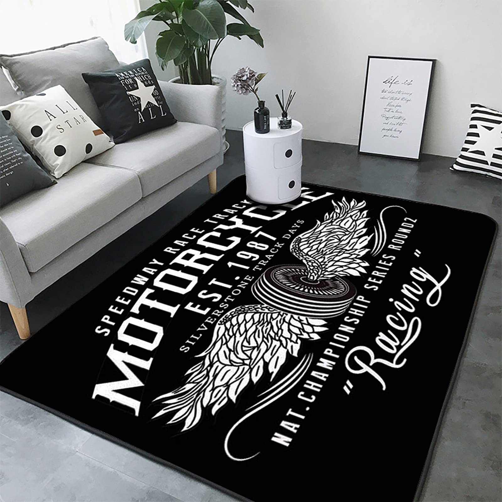 Luminexia Tappeto Batteria,Tappetino per Tamburi,Drum Carpet per Batteria Elettronica,Tappeto Antiscivolo Oversize Tappeti Quadrati Tappetino per Camera da Letto Unisex per Tamburo Popolare