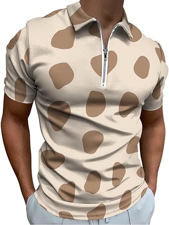 Mens Polo Shirts 2025 Short Sleeve Casual Polo T Shirt Color Block Slim Fit Golf Shirts