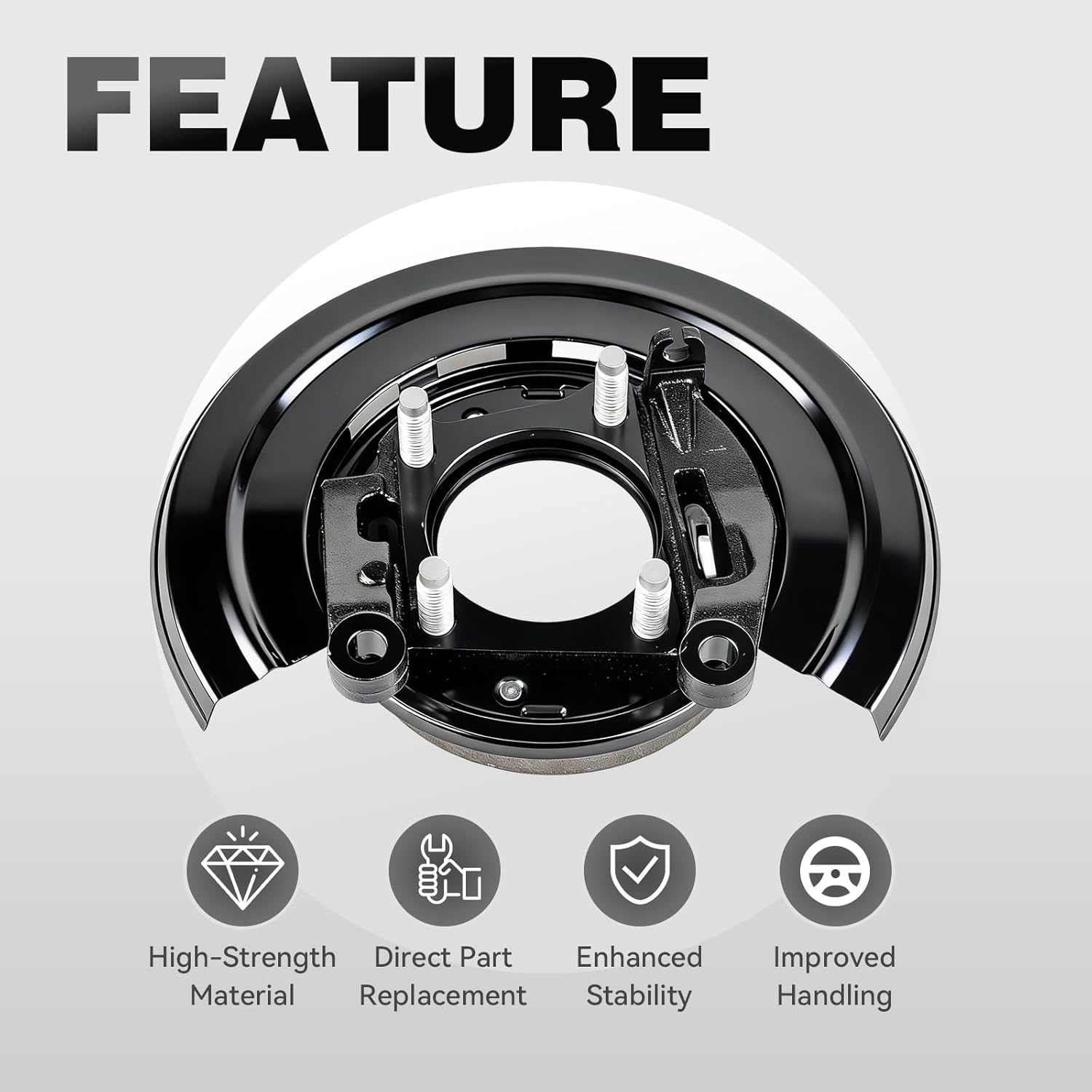 926-272 Parking Brake Assembly Compatible with Ford F250 F350 Super Duty 2005-2012, F250 F350 2005-2009, F450 F550 Super Duty 2011-2012, Rear Passenger Side, Replaces # 5C3Z2209AA, 5C3Z2209AB