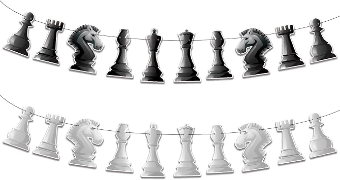 Chess Banner Birthday,Chess Themed Party Supplies Decorations Birthday Baby Shower Gender Reveal