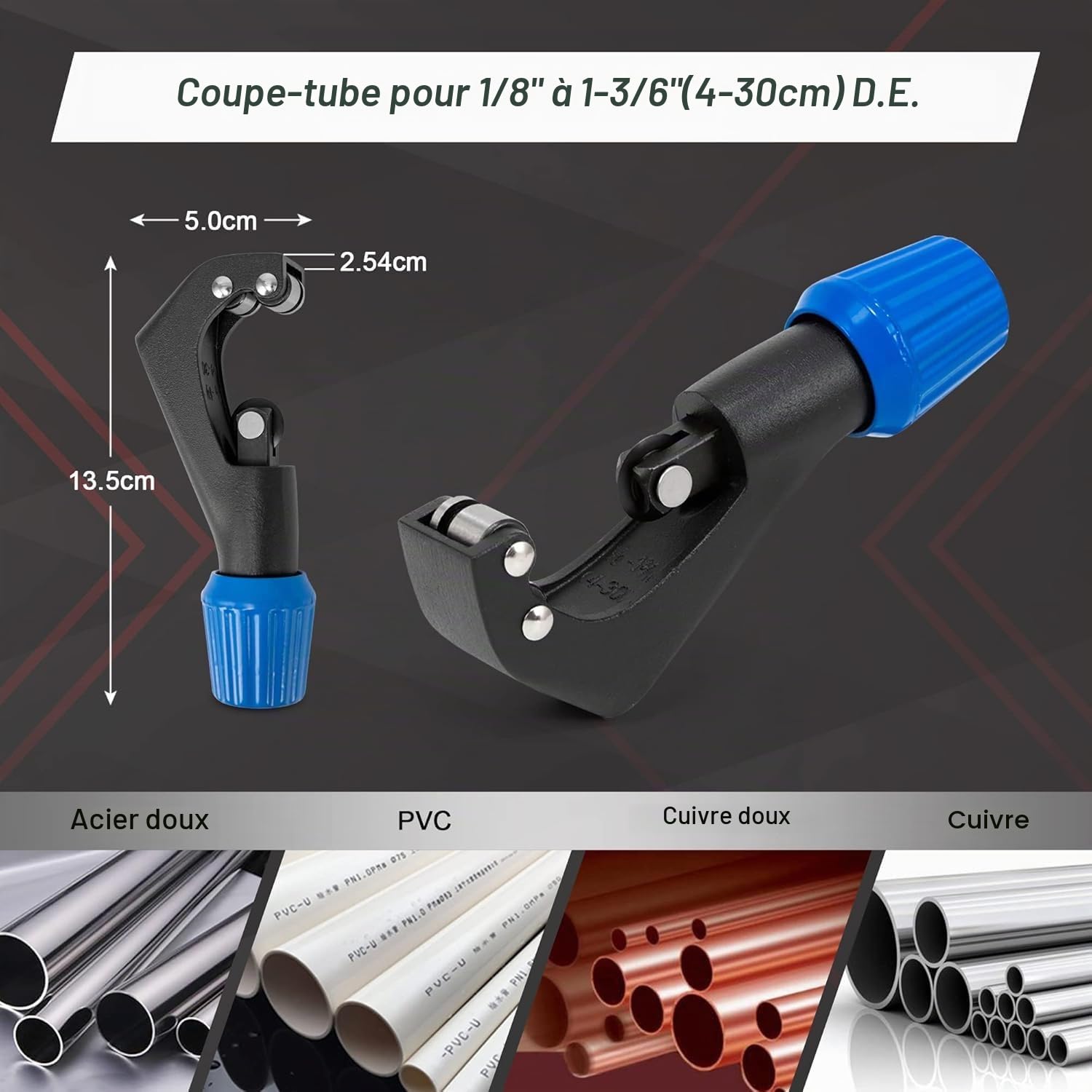 Wostore Kit de sertissage pour tuyau de frein et de climatisation - Pour le chauffage et la réfrigération