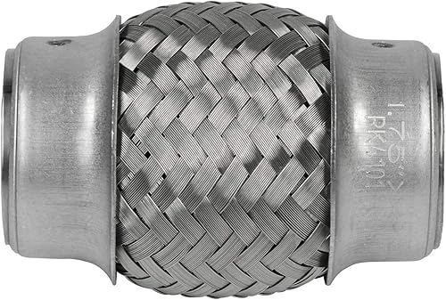 RP Remarkable Power, Paquete de 2 tubos flexibles de escape de entrada de 1.75 pulgadas, tubo de escape flexible de 1.75 pulgadas de diámetro