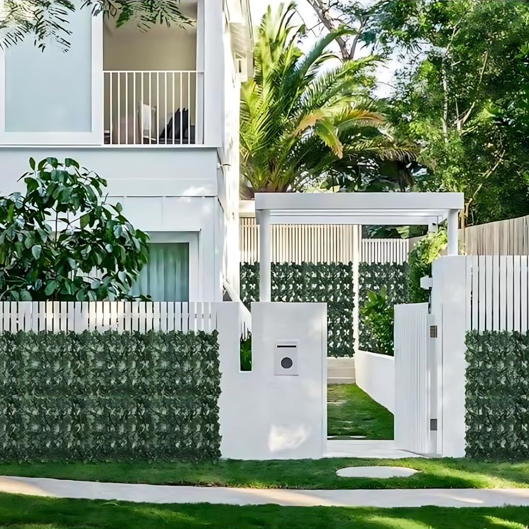 Haie Artificielle Vert Clair 1x3 Mètres 50 Colliers Brise Vue Balcon Lierre Artificiel Cloture Jardin Exterieur 90% Privacy