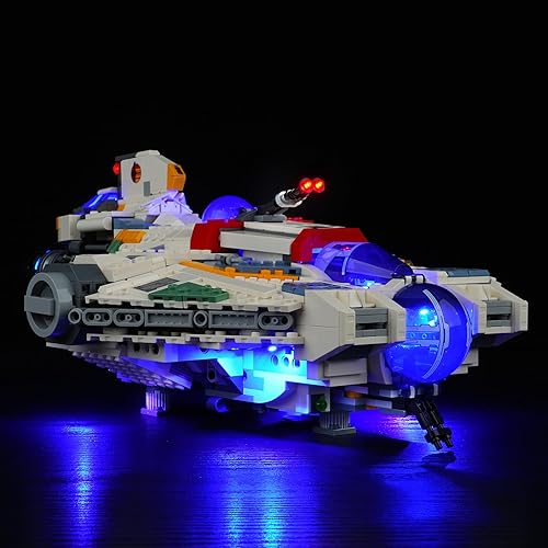 Miniatura 1 de Kit de iluminación LED para Lego Star Wars Ahsoka Ghost & Phantom II 75357, luz LED compatible con modelos de bloques de construcción Lego 75357 (no
