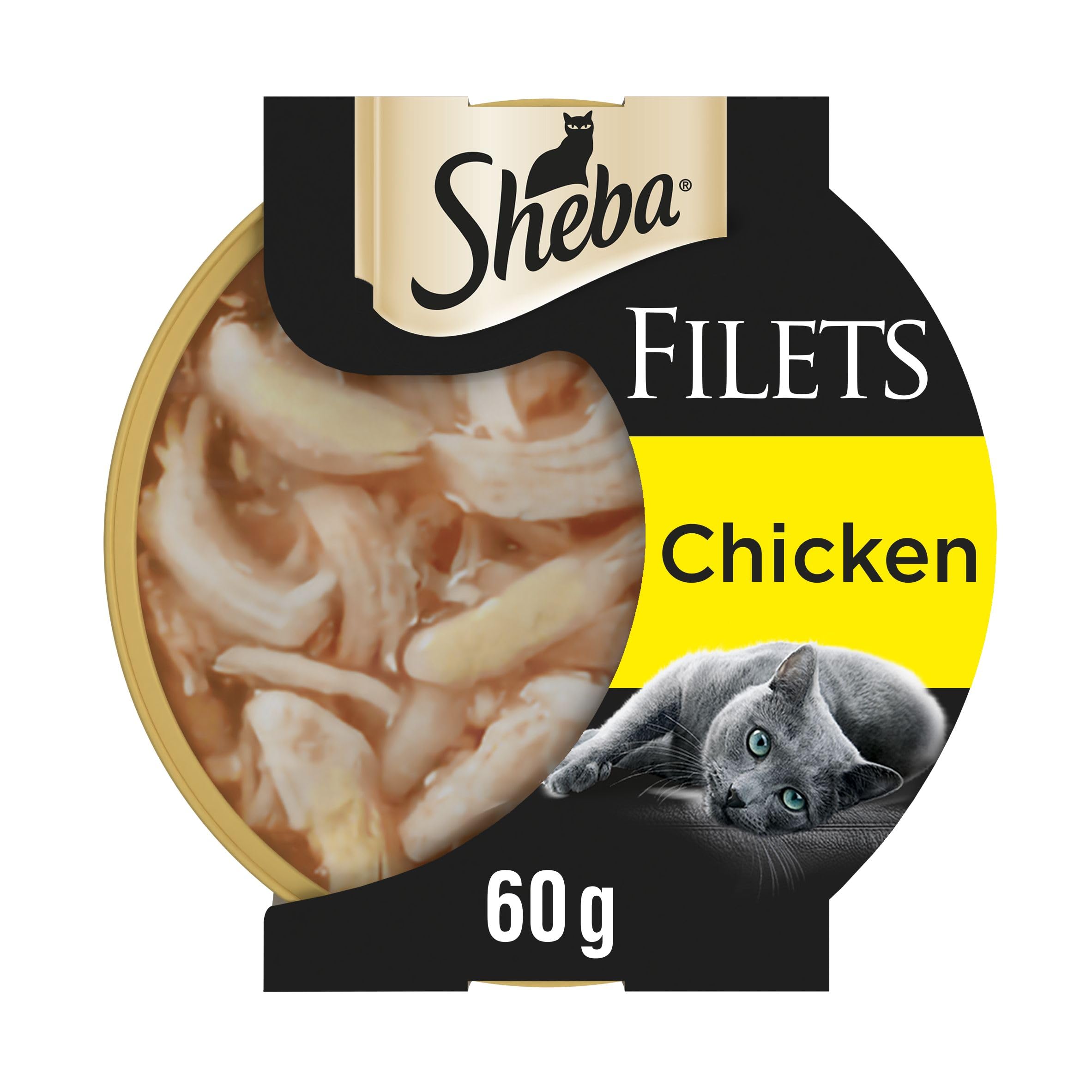 Sheba Fillets Cat Food Tray with Chicken in Gravy 2x16x60g