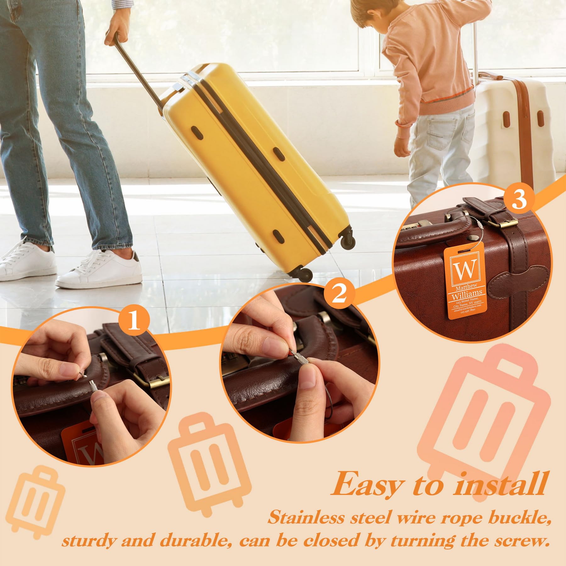 Targhette In Alluminio Colorato Per Valigie