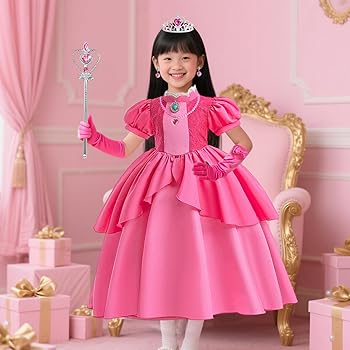 Amazon.co.jp: [EMGTTXDY] ピーチ姫 プリンセスドレス 子供 コスプレ