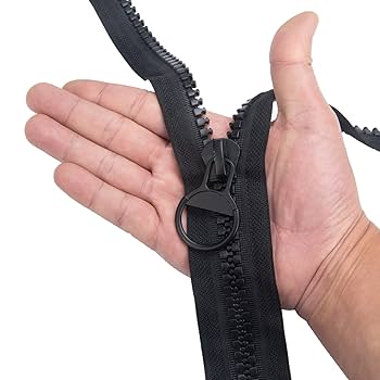 Amazon.com: 85cm Black Zipper #15 Heavy Duty Zipper Huge Two
