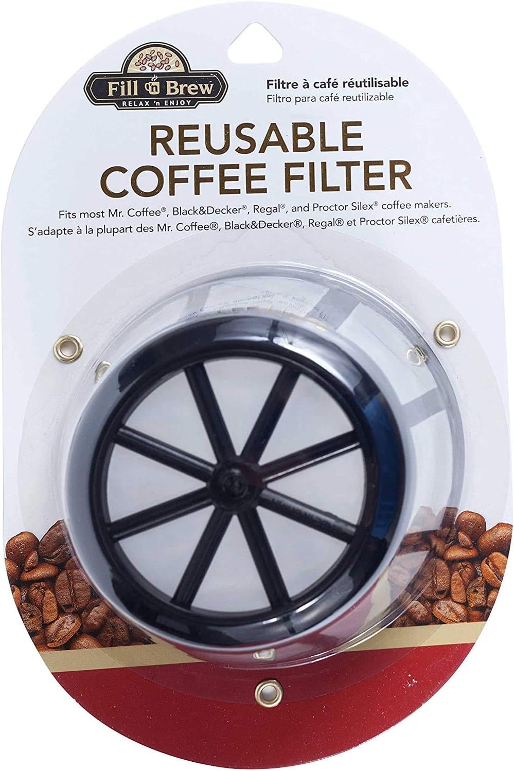 Fill 'n Brew Reusable Coffee Filter Basket for Most Mr. Coffee, Black & Decker, Regal & Procter Silex Coffee Makers: Home & Kitchen