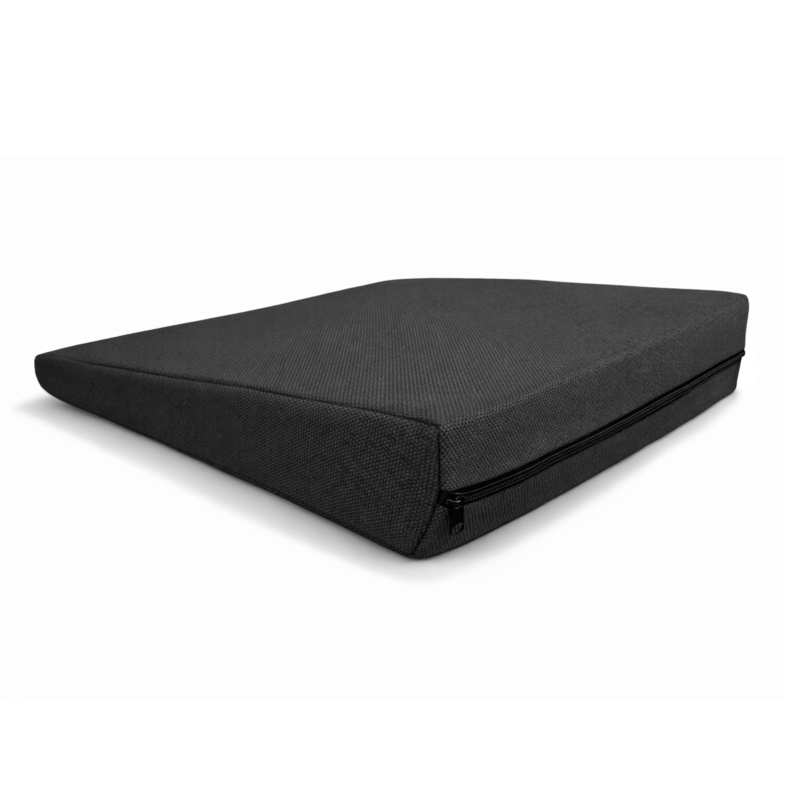 POKAR Keilkissen Stuhl Sitzkeil Ergonomisches Sitzkeilkissen Bürostuhl Kissen Orthopädisch Keilkissen Autositz Schaumstoff, Anthrazit, 38 x 38 x 8/2 cm