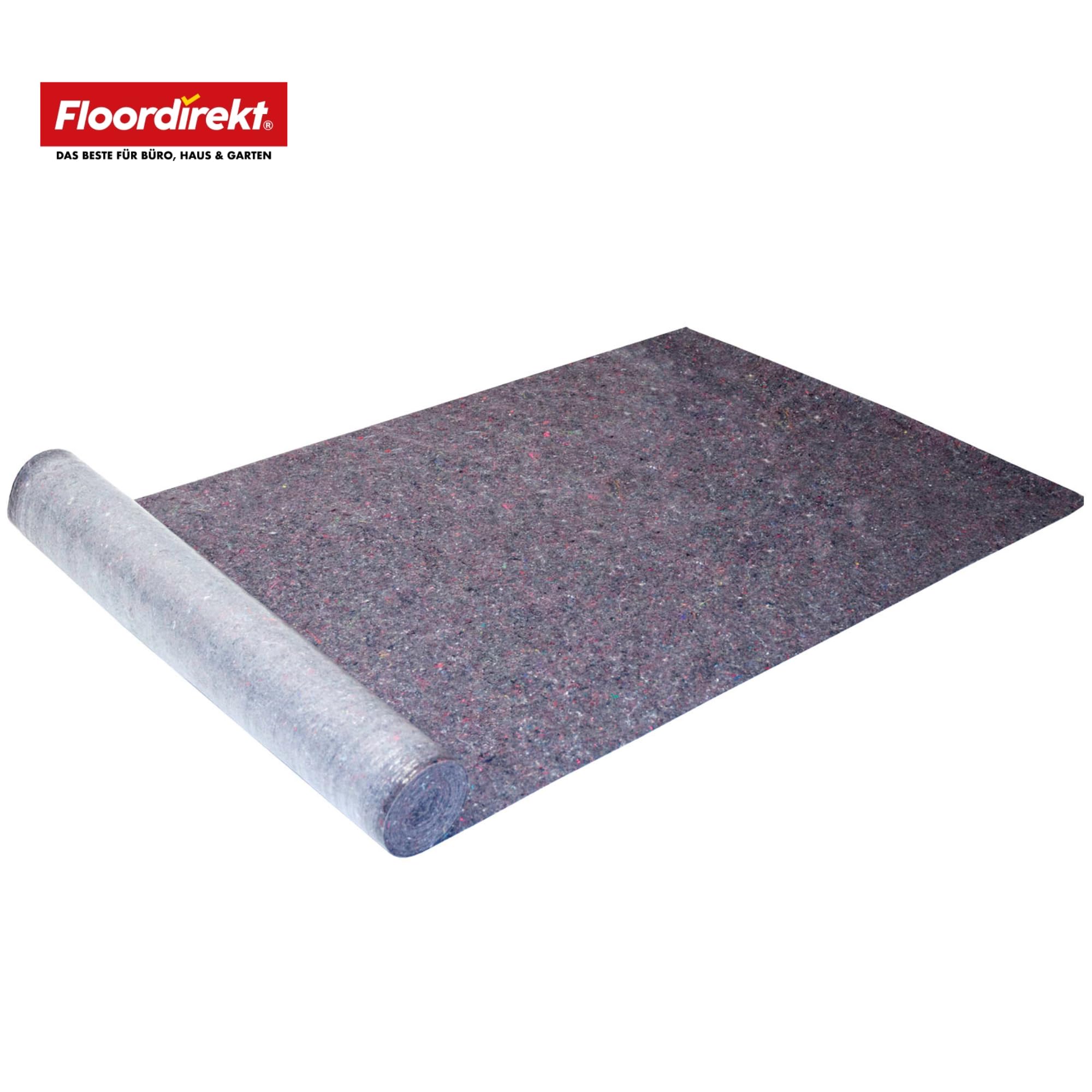 Floordirekt Malervlies 10m x 1m – 15 Rollen (150m²) Abdeckvlies 180g/m² mit Anti-Rutsch Beschichtung, wiederverwendbares Maler Abdeckvlies für Boden & Renovierung