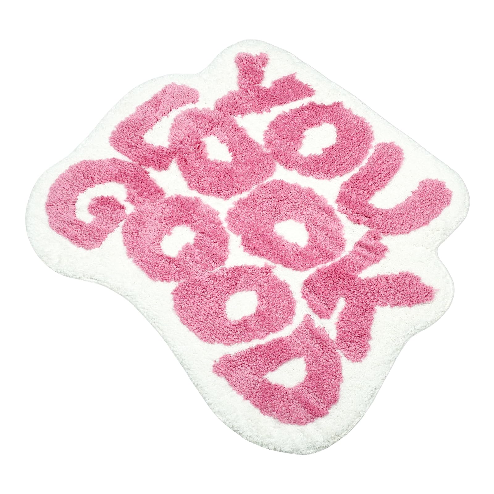 Tapis de bain rose doux idéal pour chambre et salle d'eau
