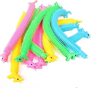 Dr.Kbder 10 Pack Stretchy Strings Fidget Toys Unicorn Monkey Noodle Fidget Toy for Adults Kids Anxiety Stress ADD ADHD or Autism, Relaxing Toys, 4 Colors.