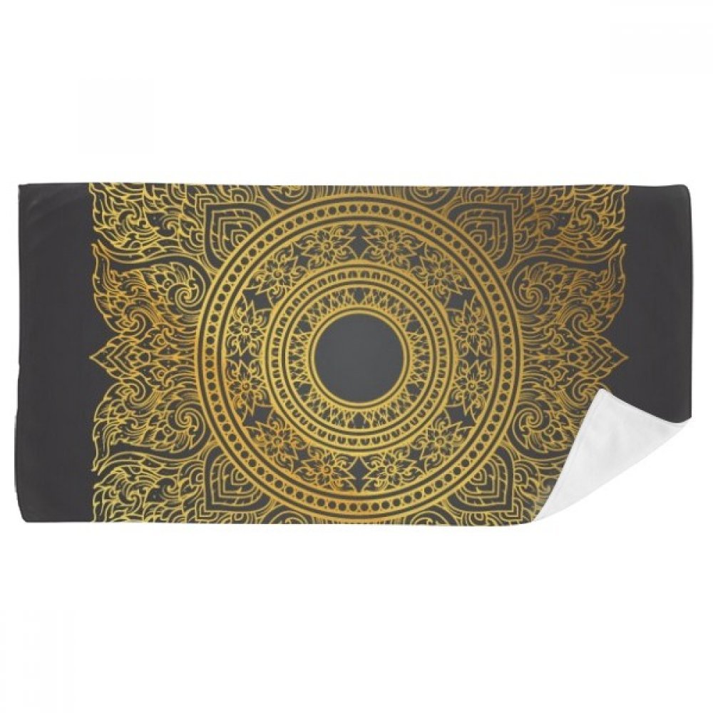 Serviette de bain Thaïlande en feuille d'or douce 35x70cm multicolor