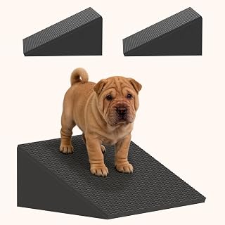 2PCS Dog Plastic Foam EVA Wedge Ramp for Indoor Stairs, Eldery & Small Pets