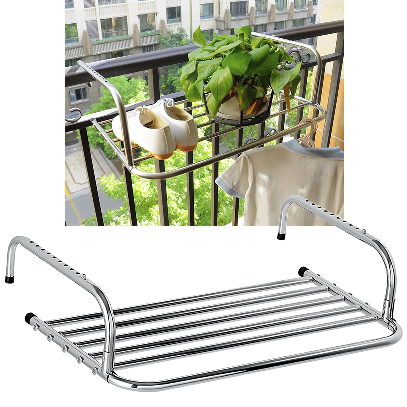 Étendoir à linge de balcon et radiateur pour sécher en appartement